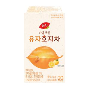 동서 마음우린 유자 호지차 20T