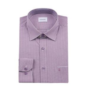 [예작(셔츠)]예작셔츠 여름긴팔 일반핏 스판 잔체크 핑크셔츠YJESBR118PI