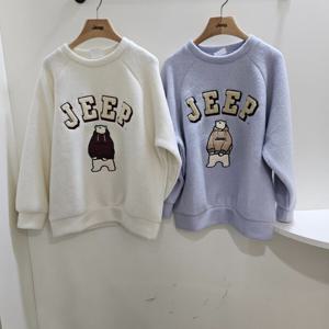 [지프키즈]24신상공용키즈  베어 골덴쭈리맨투맨KP4TSU853_US