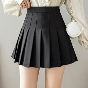 [한정수량] [올리비에스클로젯] [55~77]플리츠주름 미니 속바지가 있는 스커트_O2501SK004A