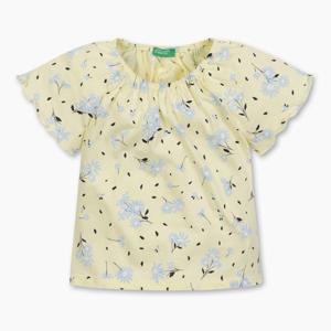 [베네통 키즈]베네통키즈 로맨틱 패턴 반팔 티셔츠 30DZG10DX YE