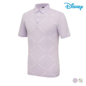 [디즈니골프] 남성 레터링 카라 반팔 티셔츠 DM2MTS042