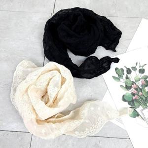 [애슬릿][애슬릿]삼각 꽃 패턴 레이스 여성 미니 쁘띠 스카프