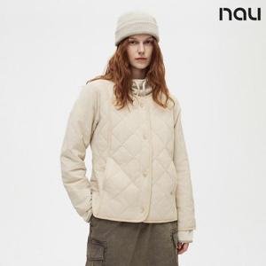 나우  (1NUPDW4504_LE) W코지퀼팅패딩가디건 L.BEIGE