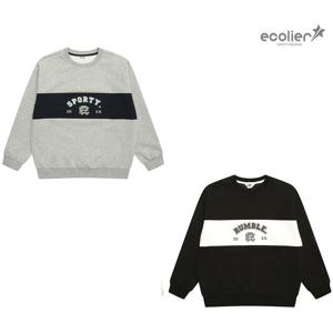 [에꼴리에]남자 봄신상 에어쿠션 스포티 절개 맨투맨티(25A0402)