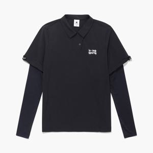 [르꼬끄골프] 여성 반팔 우븐 레이어드 냉감 긴팔 티셔츠 (GQ122LTL31)