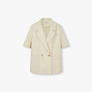 [보브]하프 슬리브 오버핏 더블 자켓 7155210005