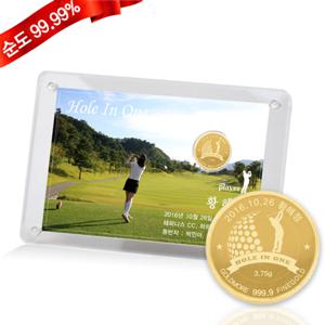 [골드모아] 순금 골프 코인 액자 중형 3.75g 24K 선물 기념품