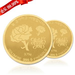 [골드모아] 순금 코인 37.5g 24k  [카네이션B] 추석 은사님 부모님 선물
