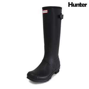 헌터 오리지널 백 어드저스터블 톨 레인부츠 봄 장화 WFT1001RMA-BLK