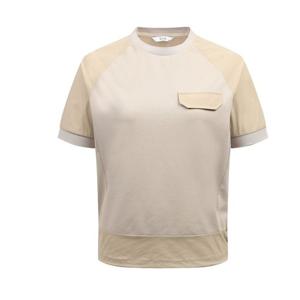 [링스골프][25SS] 여성 우븐 배색 라운드 나그랑 티셔츠 L21E1TR