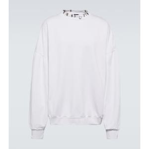 발렌시아가 Pierced Round 플리스 스웨트셔츠 P00888864