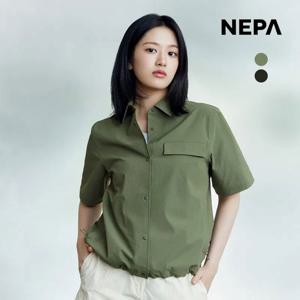 네파 여성 컴포 테크 세미 크롭 반팔 셔켓 아웃도어 캠핑 등산 남방 7L40664