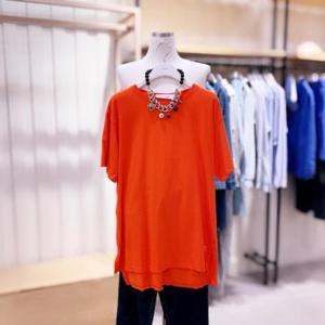 [시에로]DBSF3TSF171_데미지 포인트 박시핏  티셔츠