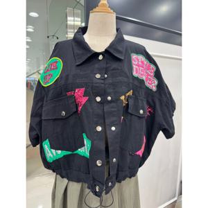 [르니앤맥코이]스팽글 패치 자켓MM06JK702