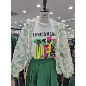 [르니앤맥코이]러블리 꽃무늬프린팅 레이스 점퍼MM06JP171