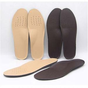 여성 케쥬얼 인조 가죽 통풍 기본 깔창 베이지 브라운