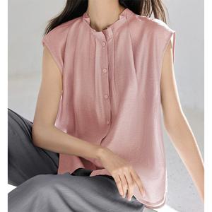 [패션시그널]링클네크라인 민소매 블라우스 932AED