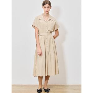 [쉬즈미스][쉬즈미스(SHESMISS)] 프리미엄 벨티드 셔링 원피스 (