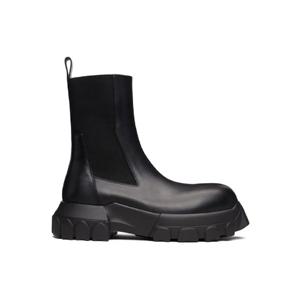 릭오웬스 첼시부츠 블랙 콘코르디안 비틀 보조 트랙터 첼시 부츠 252232M223021