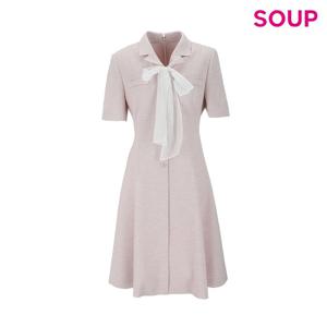 [숲]리본 핏앤 플레어 원피스 SB5OPMB