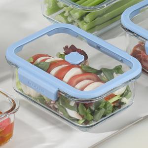 네오플램 베큐씰 진공 내열유리 밀폐용기 직사각 950ml