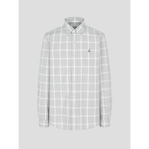 [빈폴멘] 하운드투스 그리드 체크 셔츠  그레이 (BC4764O013)