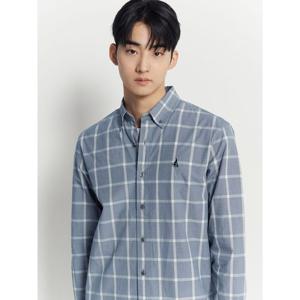 [빈폴멘] [빈폴멘] 하운드투스 그리드 체크 셔츠  네이비 (BC4764O01R) (BC4764O01R)