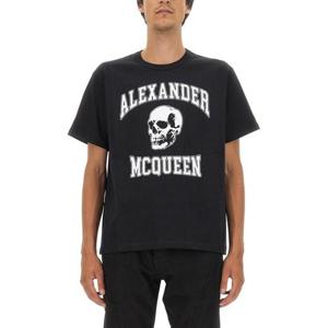 알렉산더 맥퀸 반팔 티셔츠 759442 QVZ290901 BLACK