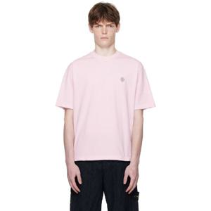 스톤아일랜드 티셔츠 핑크 2100025 오가닉 코마 코튼 저지 티셔츠 252828M213005