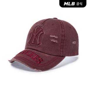 [MLB공식] 25N 빈티지 엠보 데미지 언스트럭쳐 볼캡 NY (D.Wine) 3ACPV295N