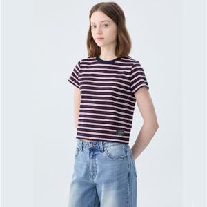 [게스(진)]여성 멀티 스트라이프 반팔티 YP2K7434