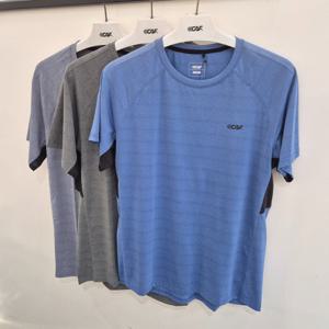 [르까프]남성 멜란지 메쉬 반팔 티셔츠 / 24TR23123_BP