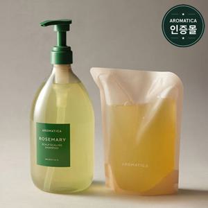 아로마티카 로즈마리 스칼프 샴푸 750ml+리필 500ml / 정가 64,000원