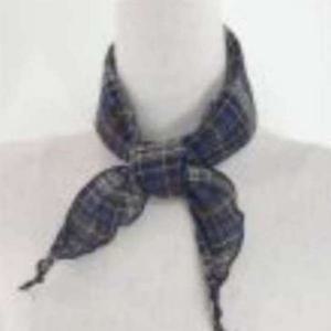 [애슬릿][애슬릿]삼각 스카프 체크 면 100 코튼 미니 쁘띠 짧은