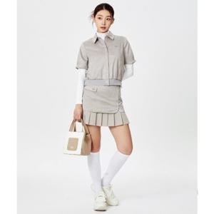 [와이드앵글]CO 스웨이드 랩 플리츠 큐롯 WWU24Q71GE