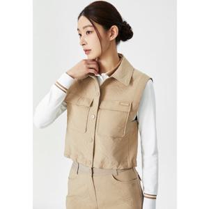 [와이드앵글]CO 자카드 퀼팅 베스트 WWU24671E2