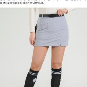 [엘르골프]여성 간절기 포켓포인트 스커트6I21805_DJ