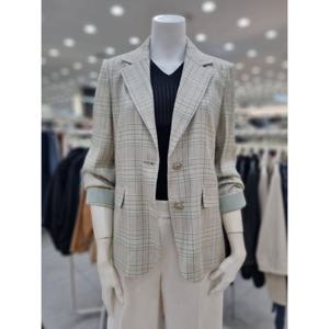 [더아이잗]체크 플랩 포켓 테일러드 자켓 IN4M0JK86921_DJ