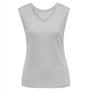 [미니멈]비즈 펄 민소매 티셔츠 (MYBAJI5200L1V)_IC