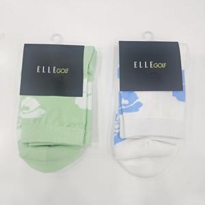 [엘르골프]여성 플라워 패턴 중목 양말6L28302_DJ