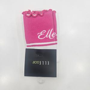 [엘르골프]여성 발목 레터링 포인트 파일 중목 양말6K28303_DJ