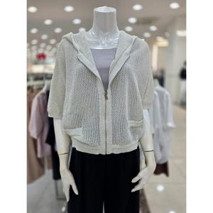 [더아이잗]메탈 네트 후드 집업 가디건 IR8M1CD841600_DJ