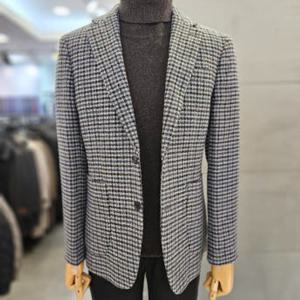 [바쏘]남자 가을 겨울 그레이 체크 스트레치 자켓 WSAFY3JS16A