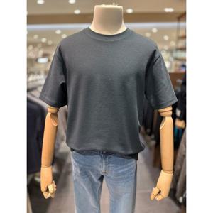 [리얼지오지아][25SS] 남성 틸그린 사카리바 조직 라운드 반팔 티셔츠 ADF3TR1901