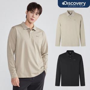 디스커버리 25FW 가을 신상 남성 에센셜 긴팔카라티셔츠 티셔츠/CLEANFEEL 소재/옆트임/레귤러핏 DMTL33054