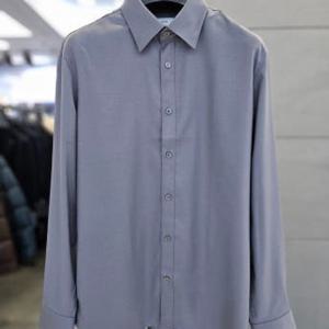 [바쏘]남자 셔츠 그레이 캐주얼 긴팔 무지 남방 BSAFZ3TD25A