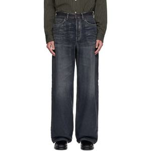 아크네 청바지 블랙 루즈 핏 1981 데님 진 252129M186030