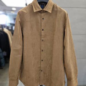 [바쏘]남자 스웨이드 셔츠 카멜 긴팔 남방 WSAFZ4TT22A