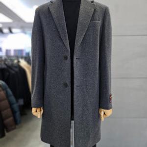 [바쏘]남자 그레이 울 캐시미어 체스터 코트 WSAFZ4CA04A